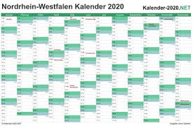 Kalender nordrhein westfalen 2021 download als pdf oder png. Excel Kalender 2020 Kostenlos