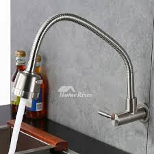pull down kitchen faucet brushed