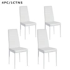 modern white kitchen chairs, metal