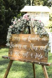 Custom Hand Painted Pick A Seat Not A Side Sign Perfect For Your Ceremony Decor T U R N A R O U N Rustic Wedding Seating Wedding Seating Rustic Wedding Decor