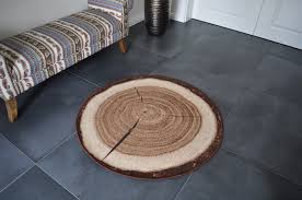 Keine angebote und gutscheine verpassen! Design Teppich Rund Holz Baumstamm 133cm Baumscheibe Hr 1 Holzmuster Design Impex