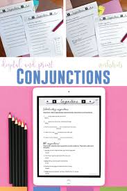 Distance Learning Conjunctions Worksheets For Google Drive In 2020 Middle School Language Arts Lessons Middle School English Classroom Grammar Activities Middle School