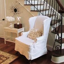 How to install 2 piece cloud printed wingback chair slipcovers by subrtex. Home Dzine Craft Ideas How To Slipcover Or Reupholster A Wingback Chair