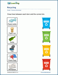 Sort And Recycle Worksheet K5 Learning In 2020 Science Worksheets Worksheets Science