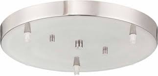 Brushed Nickel 3 Light Conversion Pendant Ceiling Canopy Amru3 Alloway Lighting Co