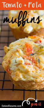 Savory Zucchini Muffins With Feta And Tomatoes Oat Sesame Recipe Savoury Baking Recipes Baking Recipes