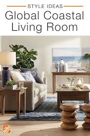 Your Coastal Hideaway Awaits Spend Your Spare Time Lounging In A Cozy Sea Of Crisp Neutrals And Deep B Living Room Styles Coastal Living Room Living Room Shop