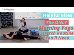 Starting your day with morning yoga stretches will help you feel relaxed and more in tune with your body and mind. The Only Morning Yoga Stretch Routine You Ll Need Try Yoga Free