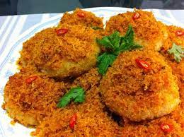 Steamed Glutinous Rice With Spicy Grated Coconut Indonesian Ketan Serundeng Glutinous Rice Malay Food Cooking Recipes