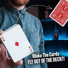 The card explodes, leaving the door in pieces. Chris Ramsay How To Make The Cards Fly Out Of The Deck Facebook