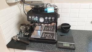 Bes870bss (brushed stainless steel), bes870bks (black sesame), bes870crn (cranberry red) creates great coffee with added features such as hot water and milk. The Barista Express Espresso Machine Breville