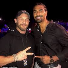 Tony bellew has taunted david haye, telling him: Wannabe Actor David Haye Meets Tom Hardy At Bamma 31 Daily Mail Online
