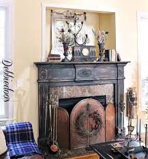Explore painted representations of landscapes, sets, or distant locations used to create the illusion of an environment. Painting The Fireplace Surround Debbiedoo S Black Fireplace Mantels Painted Fireplace Mantels Faux Fireplace Mantels