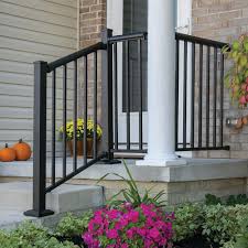 Black Aluminum Deck Railing Baluster Freedom Common 6 Ft Actual 2 95 In X 2 25 In X 5 77 Ft 6 Ft Winchester Matte Black Aluminum Deck Handrail Lowes Com Deck Balusters Deck Stair Railing Aluminum Decking