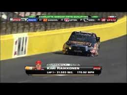Kimi raikkonen | кими райкконен. Nascar Charlotte Raikkonen Qualiflying Lap Youtube
