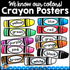 Crayon Color Posters Happy And Bright Classroom Decor
