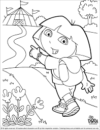 Kids love coloring pages that feature their favorite television characters with the popular tv show dora the explorer being one of the most sought after coloring sheet subjects throughout the world. Dora The Explorer Printable Coloring Page For Kids Coloring Library