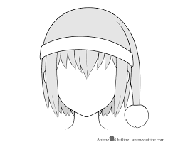 Cute looking anime characters usually have bigger heads and foreheads with smaller chins. How To Draw Anime Hats Head Ware Animeoutline