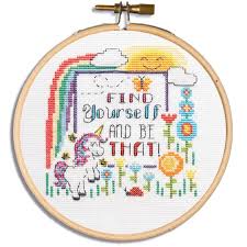 4.1 out of 5 stars. Leisure Arts 7 Find Yourself Cross Stitch Kit Michaels