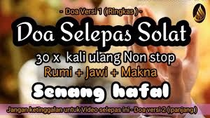Ampunilah bagiku segala dosaku dan juga dosa kedua ibu bapaku dan kasihanilah mereka keduanya sebagaimana mereka memelihara mendidikku sejak kecil lagi. Doa Selepas Solat Dalam Rumi Dan Jawi 30 Kali Ulang Berserta Makna Youtube