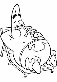 Patrick's personality is similar to spongebob's, but they are not. Lazy Patrick Star Coloring Page Free Printable Coloring Pages Coloring Home