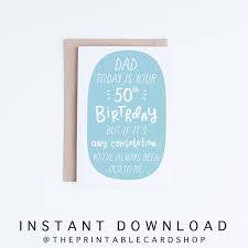 Maybe you would like to learn more about one of these? 50th Birthday Cards Instant Download For Dad Father S Etsy