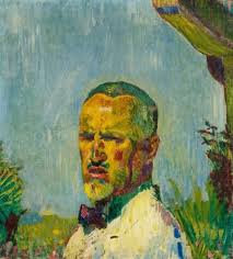 Art Cafe Blastedheath Cuno Amiet Swiss 1868 1961 Portrait Art Painting Artwork Painting