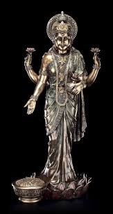 Die hinduistische göttin des glücks, der liebe, der fruchtbarkeit, des. Lakshmi Figur Gross 65 Cm Statue Indische Hindu Gottheit Gott Buddha Veronese Ebay