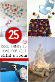 If you have a strange little blank spot on the wall just add a colorful bookshelf or create your own wall art. 25 Creative Diy Projects For Kids Rooms