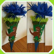 Schultute Zuckertute Dino Schultute Basteln Schultute Dinosaurier Schultute