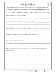 Conjunctions Worksheets Activities Greatschools Conjunctions Worksheet Writing Worksheets 3rd Grade Writing