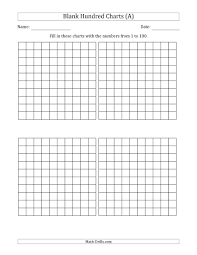 Blank Hundred Charts 4