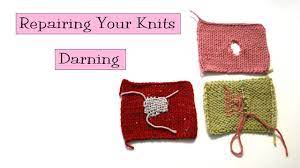 In this video, i demonstrate a couple of the ways you can use darning to fix a hole in any knitted piece. Repairing Your Knits Darning Youtube