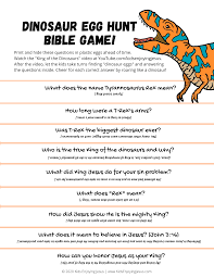 Frankfurt on the main, germany. Dinosaur Egg Hunt Bible Game Kids Enjoying Jesus