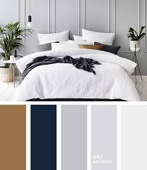 10 Best Color Schemes For Your Bedroom Navy Blue And Grey Hint Of Gold A Pretty Color Palette Fo Bedroom Color Schemes Master Bedroom Colors Blue Bedroom