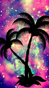 Better than any royalty free or stock photos. Galaxy Palm Tree Iphone Android Wallpaper I Created For The App Top Chart Wallpaper Wallpaper Leaf Wallpaper Tree Iphone