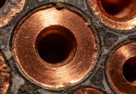 Close-up photo of a panel edge after routing