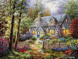 The hard part will be finding the right setting for your cottage, as placing one in a busy city center isn't going to cut it… our favorites are the ones that. Hd Fairytale Forest House Wallpapers Peakpx