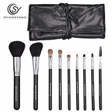 Best Makeup Brush Set Sy 9 Pcs Synthetic Wooden Handle Professional Cosmetics Makeup Brushes Makeup Brush Set Professional Makeup Brush Set Makeup Brush Kit