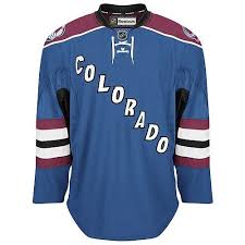 The colorado avalanche gabriel landeskog 25th anniversary away white jersey has team logo on the shoulders, and the player's name on the back will be in a scripted font similar to team's historical uniforms. Colorado Avalanche 3rd Jersey Nhl Hockey Jerseys Jersey Colorado Avalanche