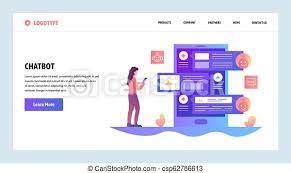 Our templates come whit contact form, bright color palettes and modern design. Vector Web Site Design Template Ai Online Chat Bot And Customer Support Service Landing Page Concepts For Website And Canstock