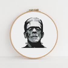 Frankenstein S Monster Boris Karloff Universal Etsy In 2021 Cross Stitch Frankenstein S Monster Cross Stitch Patterns