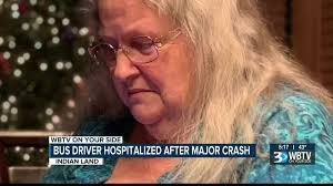 Bus driver hospitalized after major crash