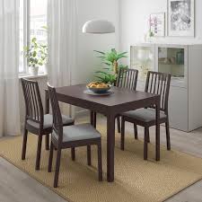 Chair dining sets up to 4 seats ikea 0115687 pe2692 ikea glass throughout ikea round glass top dining tables view photo 11 of 20. Ekedalen Ekedalen Table And 4 Chairs Dark Brown Orrsta Light Gray Ikea Dining Table Dining Room Sets Round Dining Table