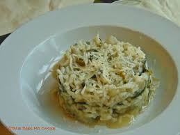 Risotto Aux Cotes De Blettes Et Anchois Recettes Recette Risotto Recette Risotto Anchois
