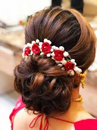 Wedding hairstyles for long hair. Simple Hair Buns For Sarees Lehengas To Style Up Your Looks