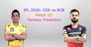 Ipl 2020 Match 25 Chennai Super Kings Vs Royal Challengers Bangalore Fantasy Cricket Tips And Pl In 2020 Chennai Super Kings Royal Challengers Bangalore Challenger