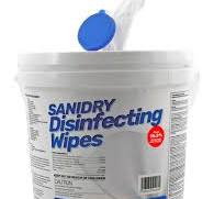 300 ct. Sanidry Industrial Strength Disinfecting Wipes Bucket - Unscented