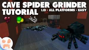 See full list on minecraft.fandom.com Minecraft 1 13 Cave Spider Grinder Tutorial Simple Easy Efficient Youtube