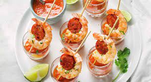 Chinese shrimp balls make a delicious appetizer. Grilled Shrimp And Chorizo Appetizers Best Shrimp Recipe Eatwell101